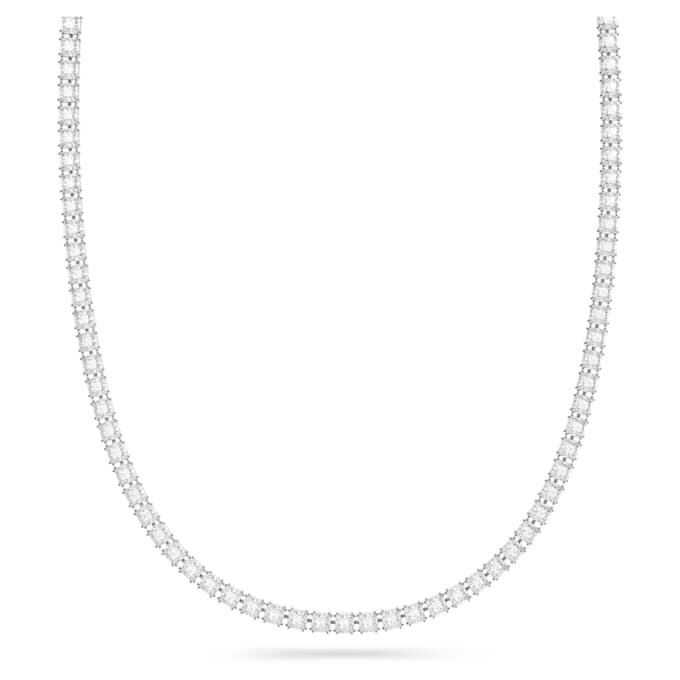 Ceinture Millenia à cristaux carrés, blanche, plaquée rhodium Ceinture Millenia à cristaux carrés, blanche, plaquée rhodium