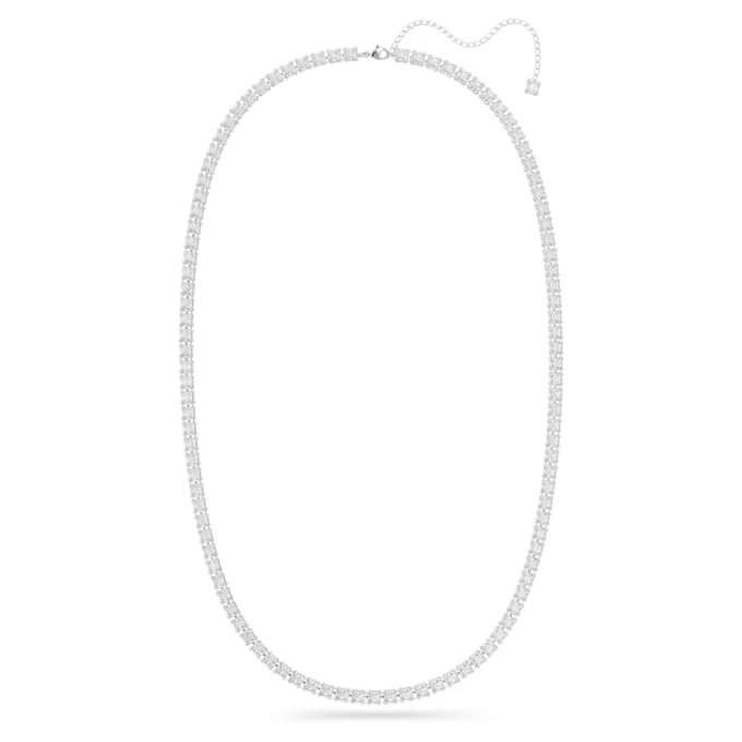 Ceinture Millenia à cristaux carrés, blanche, plaquée rhodium Ceinture Millenia à cristaux carrés, blanche, plaquée rhodium