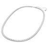 Ceinture Millenia à cristaux carrés, blanche, plaquée rhodium Ceinture Millenia à cristaux carrés, blanche, plaquée rhodium