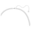 Ceinture Millenia à cristaux carrés, blanche, plaquée rhodium Ceinture Millenia à cristaux carrés, blanche, plaquée rhodium