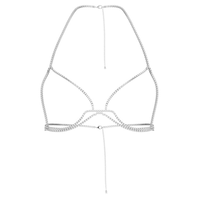 Chaîne de corps Millenia, taille ronde, blanche, plaquée rhodium Chaîne de corps Millenia, taille ronde, blanche, plaquée rhodium