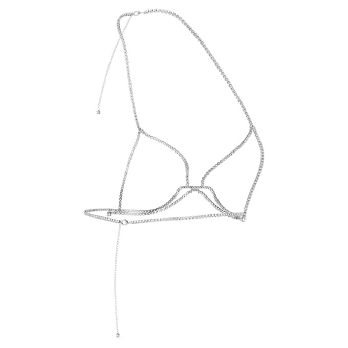 Chaîne de corps Millenia, taille ronde, blanche, plaquée rhodium Chaîne de corps Millenia, taille ronde, blanche, plaquée rhodium