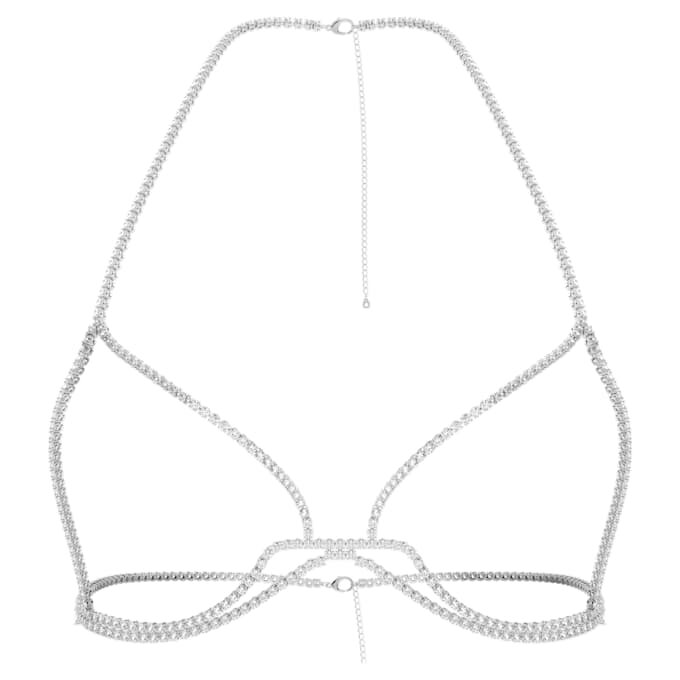 Chaîne de corps Millenia, taille ronde, blanche, plaquée rhodium Chaîne de corps Millenia, taille ronde, blanche, plaquée rhodium