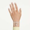 Charm Idyllia à tailles variées, cœur avec clé, blanc, plaqué rhodium Charm Idyllia à tailles variées, cœur avec clé, blanc, plaqué rhodium