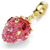 Charm Idyllia, tailles variées, fraise, rouge, plaqué or Charm Idyllia, tailles variées, fraise, rouge, plaqué or