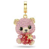Charm Idyllia à tailles variées, ours en peluche, rose, plaqué or Charm Idyllia à tailles variées, ours en peluche, rose, plaqué or