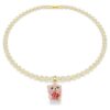Charm Idyllia à tailles variées, ours en peluche, rose, plaqué or Charm Idyllia à tailles variées, ours en peluche, rose, plaqué or