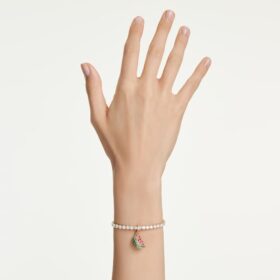 Charm Idyllia à tailles variées, pastèque, multicolore, plaqué or