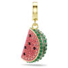 Charm Idyllia à tailles variées, pastèque, multicolore, plaqué or