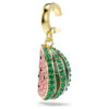 Charm Idyllia à tailles variées, pastèque, multicolore, plaqué or