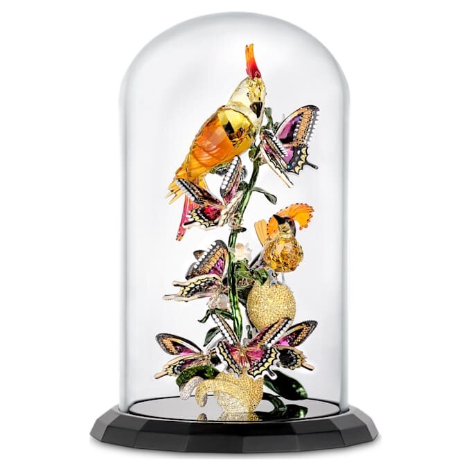 Cloche en verre « Idyllia » : oiseaux et papillons Cloche en verre « Idyllia » : oiseaux et papillons