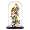 Cloche en verre « Idyllia » : oiseaux et papillons Cloche en verre « Idyllia » : oiseaux et papillons
