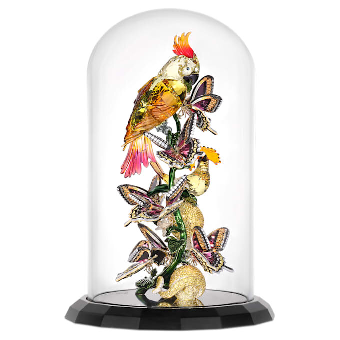 Cloche en verre « Idyllia » : oiseaux et papillons Cloche en verre « Idyllia » : oiseaux et papillons