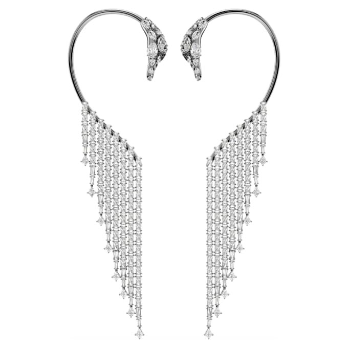 Collection « The Vienna Collection » – Boucles d’oreilles « Swan », blanches, plaquées ruthénium Collection « The Vienna Collection » – Boucles d’oreilles « Swan », blanches, plaquées ruthénium