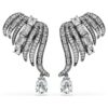 Collection Vienna – Ear Cuffs « Feather », blanc, plaqué ruthénium Collection Vienna – Ear Cuffs « Feather », blanc, plaqué ruthénium