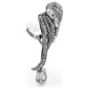 Collection Vienna – Ear Cuffs « Feather », blanc, plaqué ruthénium Collection Vienna – Ear Cuffs « Feather », blanc, plaqué ruthénium
