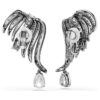 Collection Vienna – Ear Cuffs « Feather », blanc, plaqué ruthénium Collection Vienna – Ear Cuffs « Feather », blanc, plaqué ruthénium