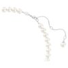 Collier Ariana Grande X Swarovski Perle en cristal, taille cœur, cœur, blanc, plaqué rhodium