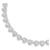 Collier Ariana Grande X Swarovski, tailles variées, cœur, blanc, plaqué rhodium