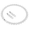 Collier Ariana Grande X Swarovski, tailles variées, cœur, blanc, plaqué rhodium