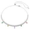 Collier Ariana Grande x Swarovski, tailles variées, multicolore, plaqué rhodium Collier Ariana Grande x Swarovski, tailles variées, multicolore, plaqué rhodium