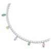 Collier Ariana Grande x Swarovski, tailles variées, multicolore, plaqué rhodium Collier Ariana Grande x Swarovski, tailles variées, multicolore, plaqué rhodium