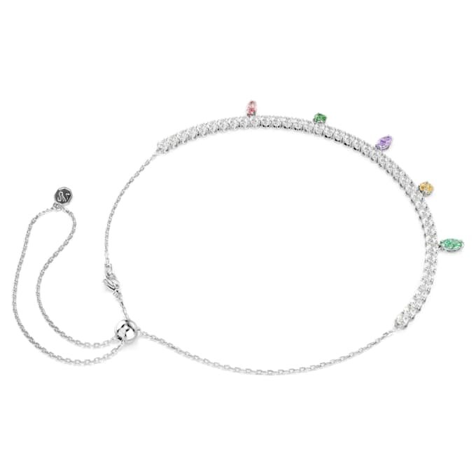 Collier Ariana Grande x Swarovski, tailles variées, multicolore, plaqué rhodium Collier Ariana Grande x Swarovski, tailles variées, multicolore, plaqué rhodium