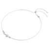 Collier Constella Crystal Pearl, tailles rondes, blanc, plaqué rhodium Collier Constella Crystal Pearl, tailles rondes, blanc, plaqué rhodium