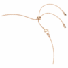 Collier Constella Perle de cristal, tailles rondes, blanc, plaqué or rose Collier Constella Perle de cristal, tailles rondes, blanc, plaqué or rose
