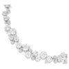 Collier Constella, taille ronde, blanc, plaqué rhodium