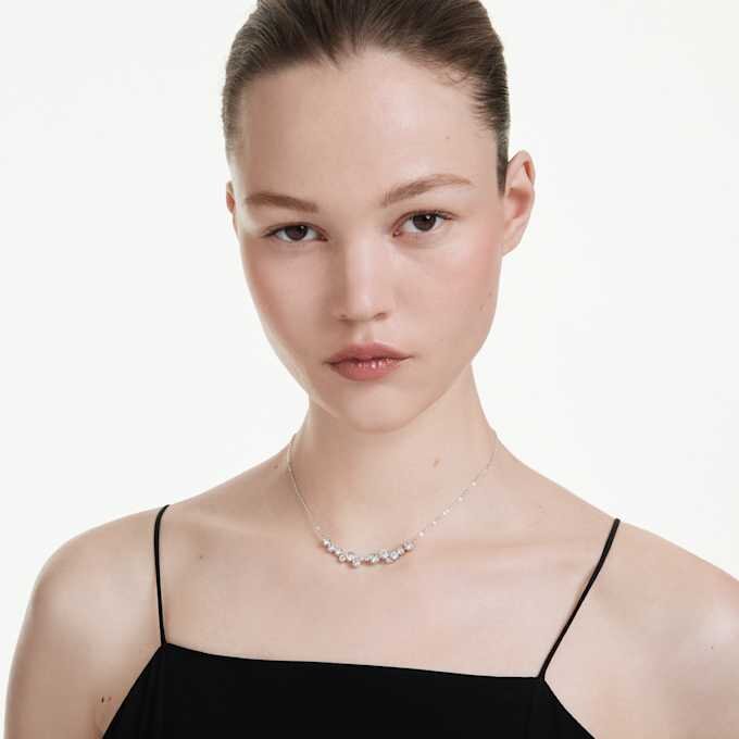Collier Constella, tailles variées, blanc, plaqué rhodium Collier Constella, tailles variées, blanc, plaqué rhodium