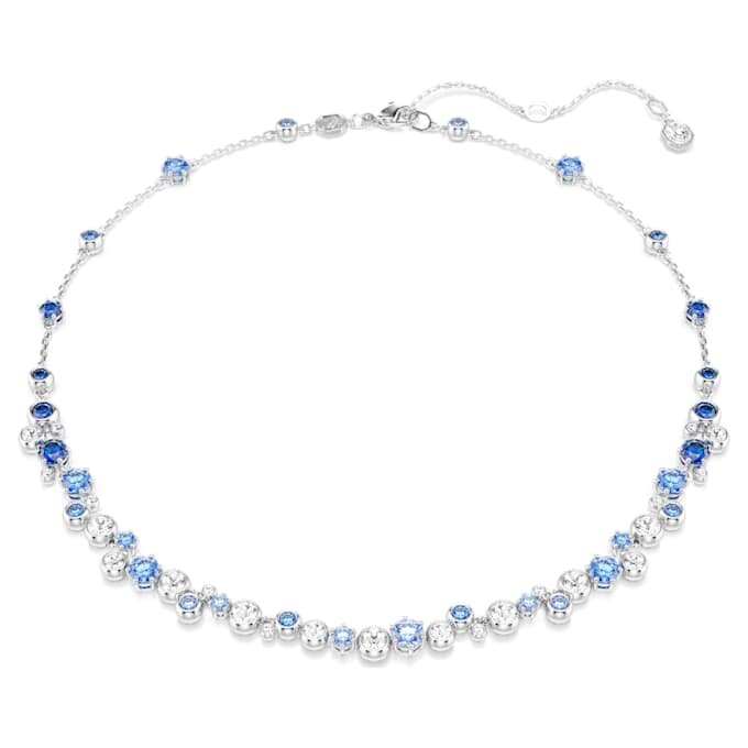 Collier Constella, tailles variées, bleu, plaqué rhodium Collier Constella, tailles variées, bleu, plaqué rhodium