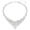 Collier Constella, tailles variées, fermoir, blanc, plaqué rhodium Collier Constella, tailles variées, fermoir, blanc, plaqué rhodium