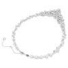 Collier Constella, tailles variées, fermoir, blanc, plaqué rhodium Collier Constella, tailles variées, fermoir, blanc, plaqué rhodium