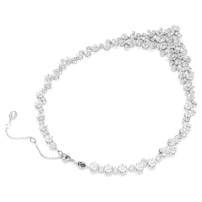 Collier Constella, tailles variées, fermoir, blanc, plaqué rhodium Collier Constella, tailles variées, fermoir, blanc, plaqué rhodium