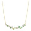 Collier Constella, tailles variées, vert, plaqué or Collier Constella, tailles variées, vert, plaqué or