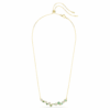 Collier Constella, tailles variées, vert, plaqué or Collier Constella, tailles variées, vert, plaqué or