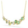 Collier Constella, tailles variées, vert, plaqué or Collier Constella, tailles variées, vert, plaqué or