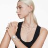 Bracelet Constella Crystal Pearl, tailles rondes, blanc, plaqué rhodium Bracelet Constella Crystal Pearl, tailles rondes, blanc, plaqué rhodium