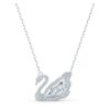 Collier Cygne « Dancing Swan », blanc, plaqué rhodium Collier Cygne « Dancing Swan », blanc, plaqué rhodium