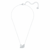 Collier Cygne « Dancing Swan », blanc, plaqué rhodium Collier Cygne « Dancing Swan », blanc, plaqué rhodium