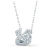 Collier Cygne « Dancing Swan », blanc, plaqué rhodium Collier Cygne « Dancing Swan », blanc, plaqué rhodium