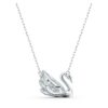 Collier Cygne « Dancing Swan », blanc, plaqué rhodium Collier Cygne « Dancing Swan », blanc, plaqué rhodium