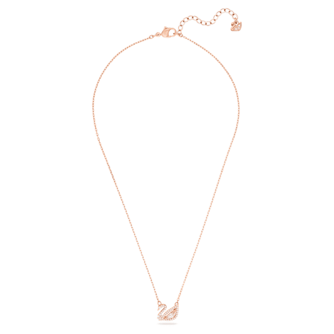 Collier Cygne, rose, plaqué or rose Collier Cygne, rose, plaqué or rose