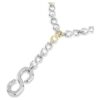 Collier Dextera Strandage à maillons ronds, blanc, finition métaux mélangés Collier Dextera Strandage à maillons ronds, blanc, finition métaux mélangés