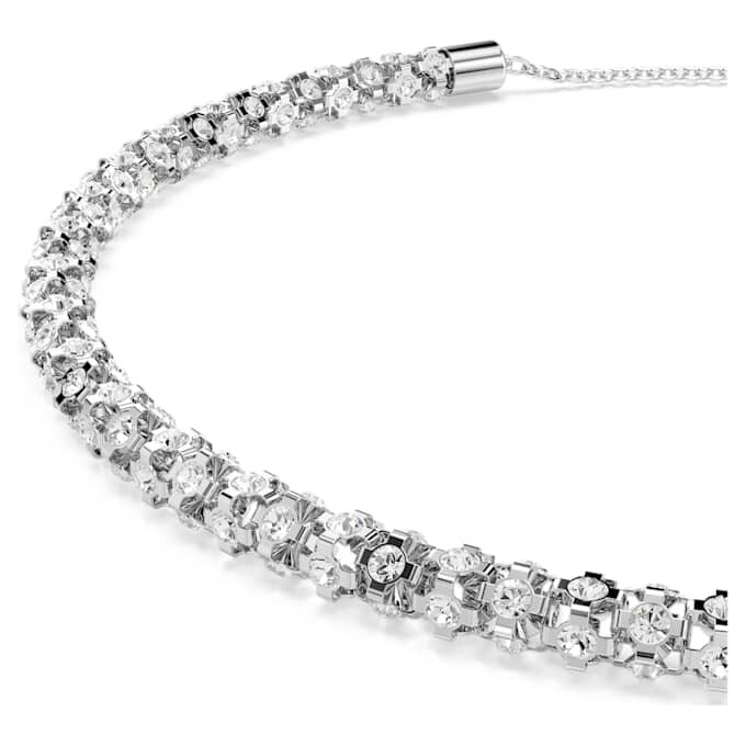 Collier Dextera, taille ronde, blanc, acier inoxydable Collier Dextera, taille ronde, blanc, acier inoxydable