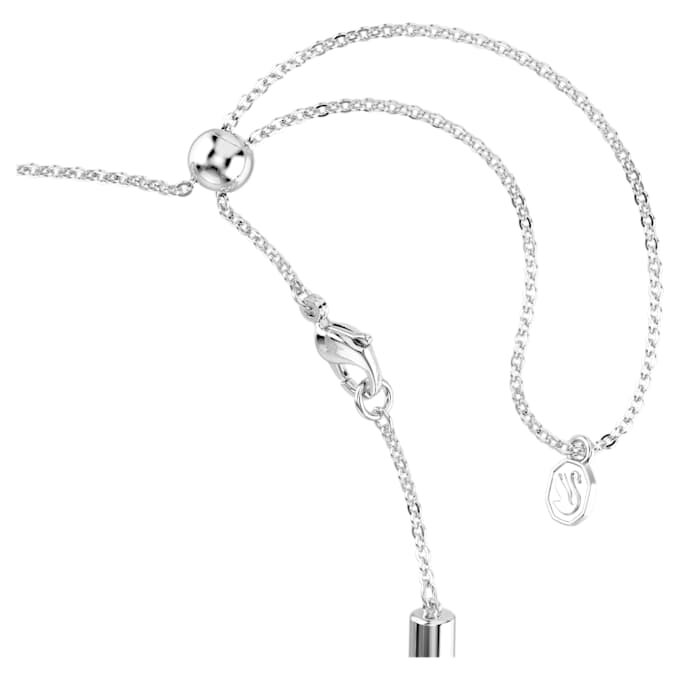 Collier Dextera, taille ronde, blanc, acier inoxydable Collier Dextera, taille ronde, blanc, acier inoxydable