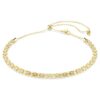 Collier Dextera à taille ronde, blanc, finition dorée
