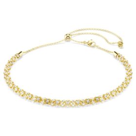 collier dextera taille ronde blanc finition dore 2 280x280 - Collier Dextera &agrave; taille ronde, blanc, finition dor&eacute;e
