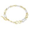 Collier Dextera, taille ronde, chaîne, blanc, finition en métaux mélangés Collier Dextera, taille ronde, chaîne, blanc, finition en métaux mélangés